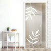 Leaf Print 8mm Clear Glass - Obscure Printed Design - Single Evokit Glass Pocket Door