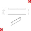 280x62mm Letter Tidy - 3 Finishes