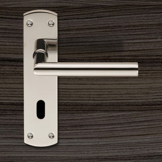 Image: Steelworx CSLP1162P Mitred Lever Lock Handles - 2 Finishes