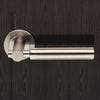 Steelworx SWL1006DUO Astoria Lever Latch Handles on Round Rose