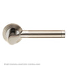 Steelworx SWL1009DUO Lucerna Lever Latch Handles on Round Rose