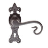 Antique Black Ludlow LF5116 Curly Tail Lever Lock Door Handles - Size 170x52mm