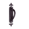 Antique Black Ludlow Left or Right Handed: LF5260 Antique Offset Pull Handle on Backplate - 2 Sizes