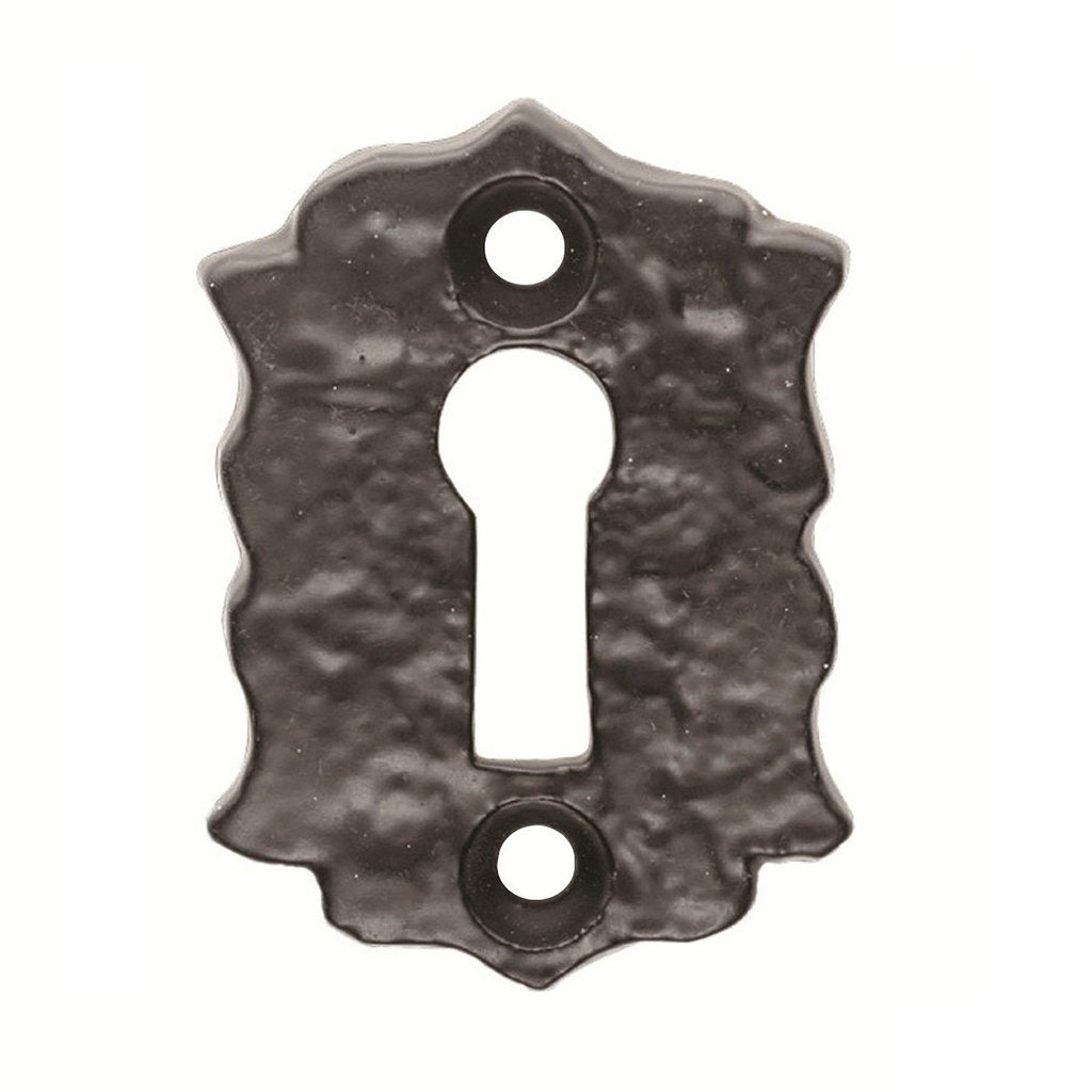 Antique Black Ludlow LF5531 Floral Escutcheon - Size 48x32mm
