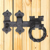 Antique Black Ludlow LF5547 Ring Handle Gate Latch Set - Size 152mm