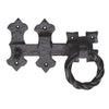 Antique Black Ludlow LF5547 Ring Handle Gate Latch Set - Size 152mm