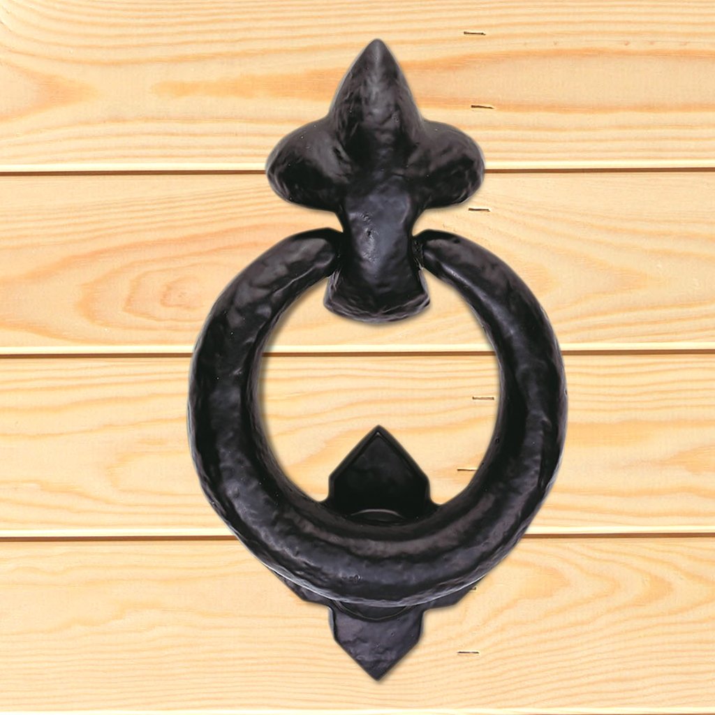 Antique Black Ludlow LF5590 Ring Door Knocker -Size 95mm