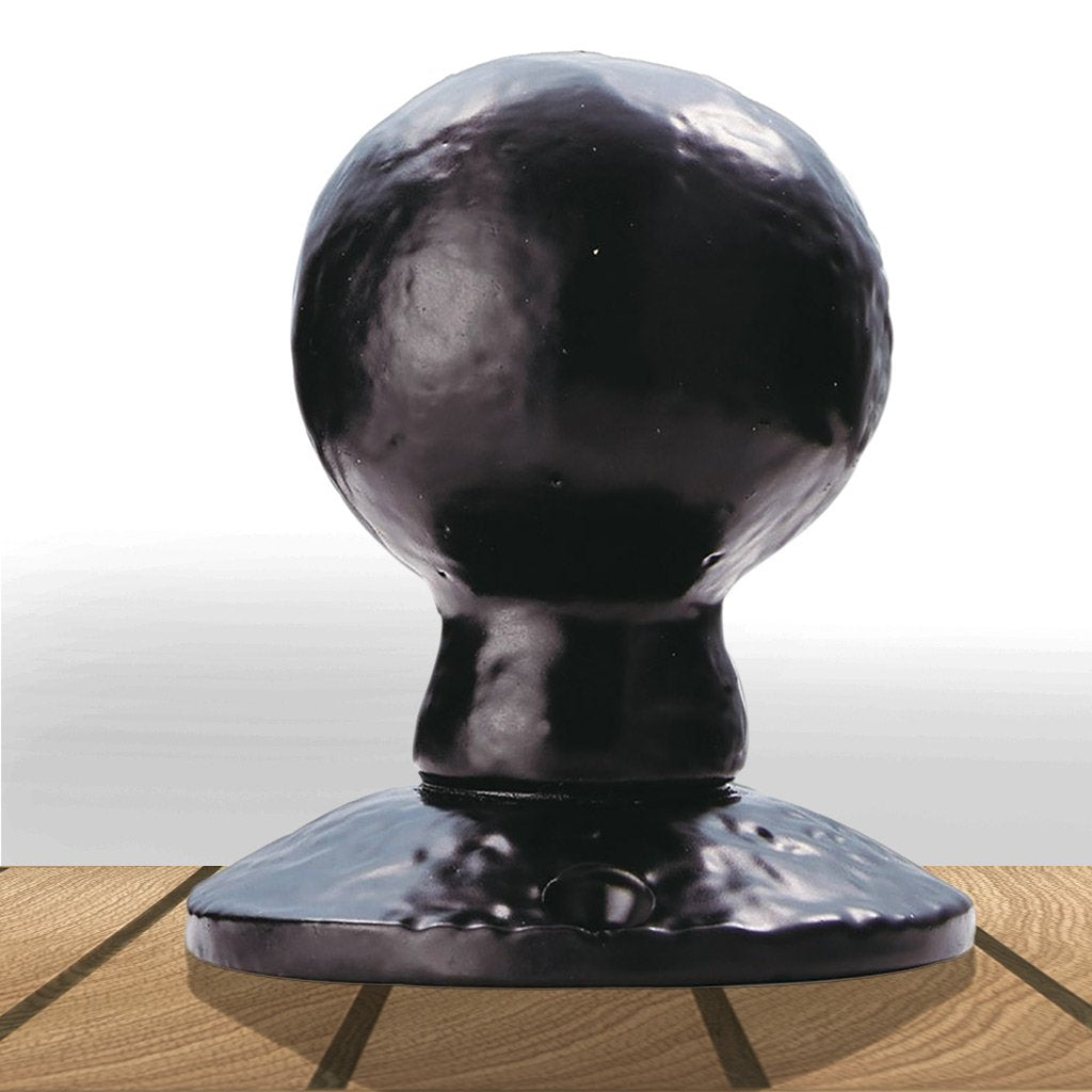 Antique Black Ludlow LF5594 Ball Mortice Knob Handles - Size 60mm
