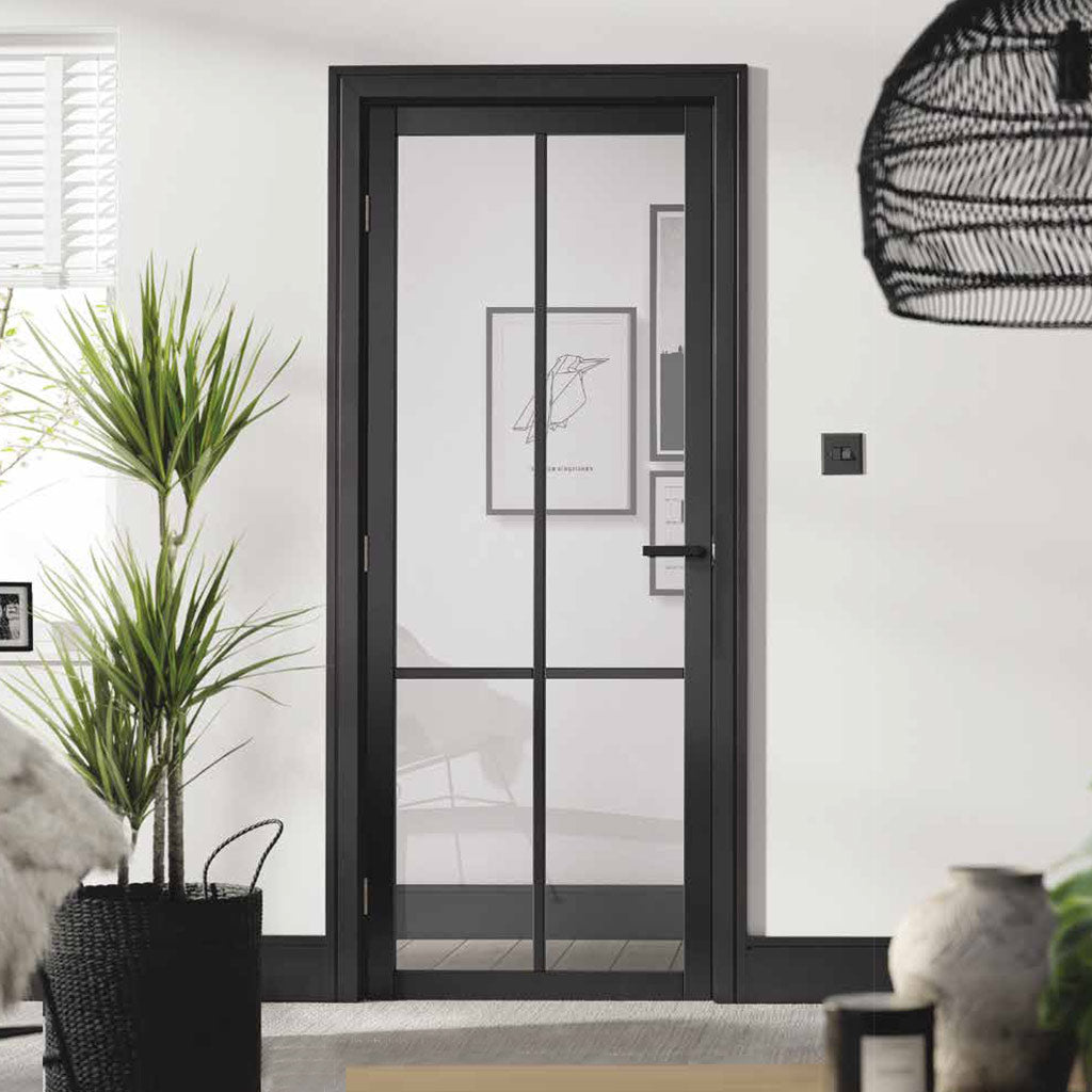 Black colour interior door from LPD Joinery