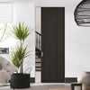 Liberty 4 Panel Black Primed Absolute Evokit Single Pocket Door