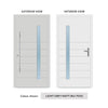 External ThruSafe Aluminium Front Door - 1175 CNC Grooves - 7 Colour Options