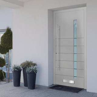 Image: External ThruSafe Aluminium Front Door - 1175 CNC Grooves - 7 Colour Options