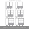 Room Divider - Handmade Eco-Urban® Berkley Door Pair DD6309F - Frosted Glass - Premium Primed - Colour & Size Options