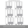 Room Divider - Handmade Eco-Urban® Berkley Door Pair DD6309C - Clear Glass - Premium Primed - Colour & Size Options