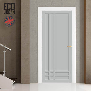 Image: Irvine 9 Panel Solid Wood Internal Door UK Made DD6434 - Eco-Urban® Mist Grey Premium Primed