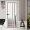 Handmade Eco-Urban Sintra 4 Pane Door DD6428G Clear Glass - Light Grey Premium Primed