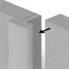 Thru Pairmaker - Light Grey Primed - Converts two internal doors to a pair -  To suit 40mm or 35mm thick internal doors