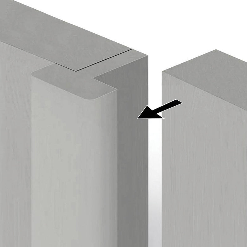 Thru Pairmaker - Light Grey Primed - Converts two internal doors to a pair -  To suit 40mm or 35mm thick internal doors