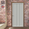 Cornwall 3 Panel Solid Wood Internal Door UK Made DD6404 - Eco-Urban® Mist Grey Premium Primed