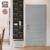 Stockholm 7 Panel Solid Wood Internal Door UK Made DD6407 - Eco-Urban® Mist Grey Premium Primed