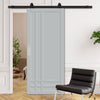 Bespoke Top Mounted Sliding Track & Door - Handcrafted Eco-Urban® Irvine 9 Panel Door DD6434 - Premium Primed Colour Options