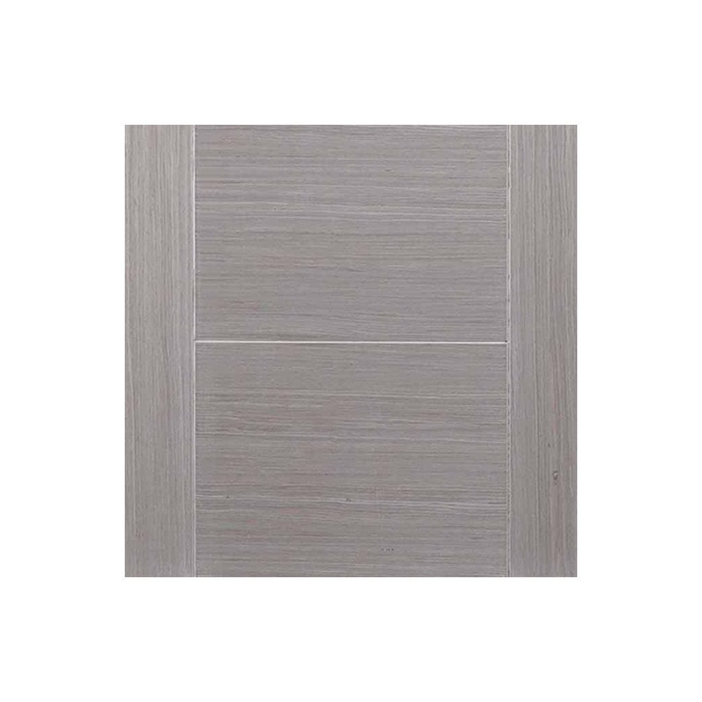Bespoke Thruslide Light Grey Vancouver Door - 2 Sliding Doors and Frame Kit - Prefinished