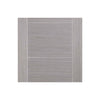 Bespoke Thruslide Light Grey Vancouver Door - 2 Sliding Doors and Frame Kit - Prefinished