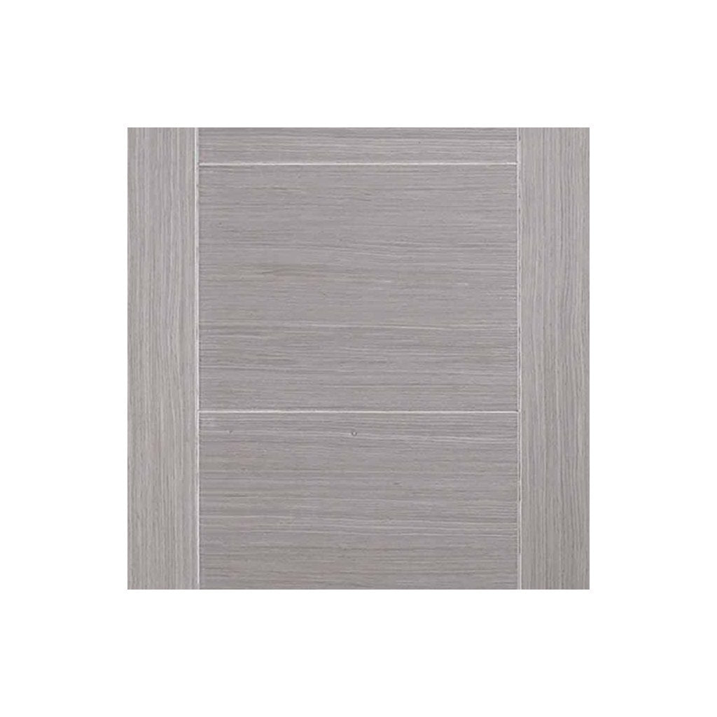 Bespoke Thruslide Light Grey Vancouver Door - 2 Sliding Doors and Frame Kit - Prefinished