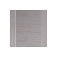 Bespoke Thruslide Surface Light Grey Vancouver Door - Prefinished Sliding Double Door and Track Kit