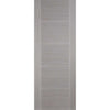 Single Sliding Door & Wall Track - Vancouver Light Grey Door - Prefinished