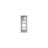 Four Folding Doors & Frame Kit - Vancouver Light Grey 3+1 - Clear Glass - Prefinished