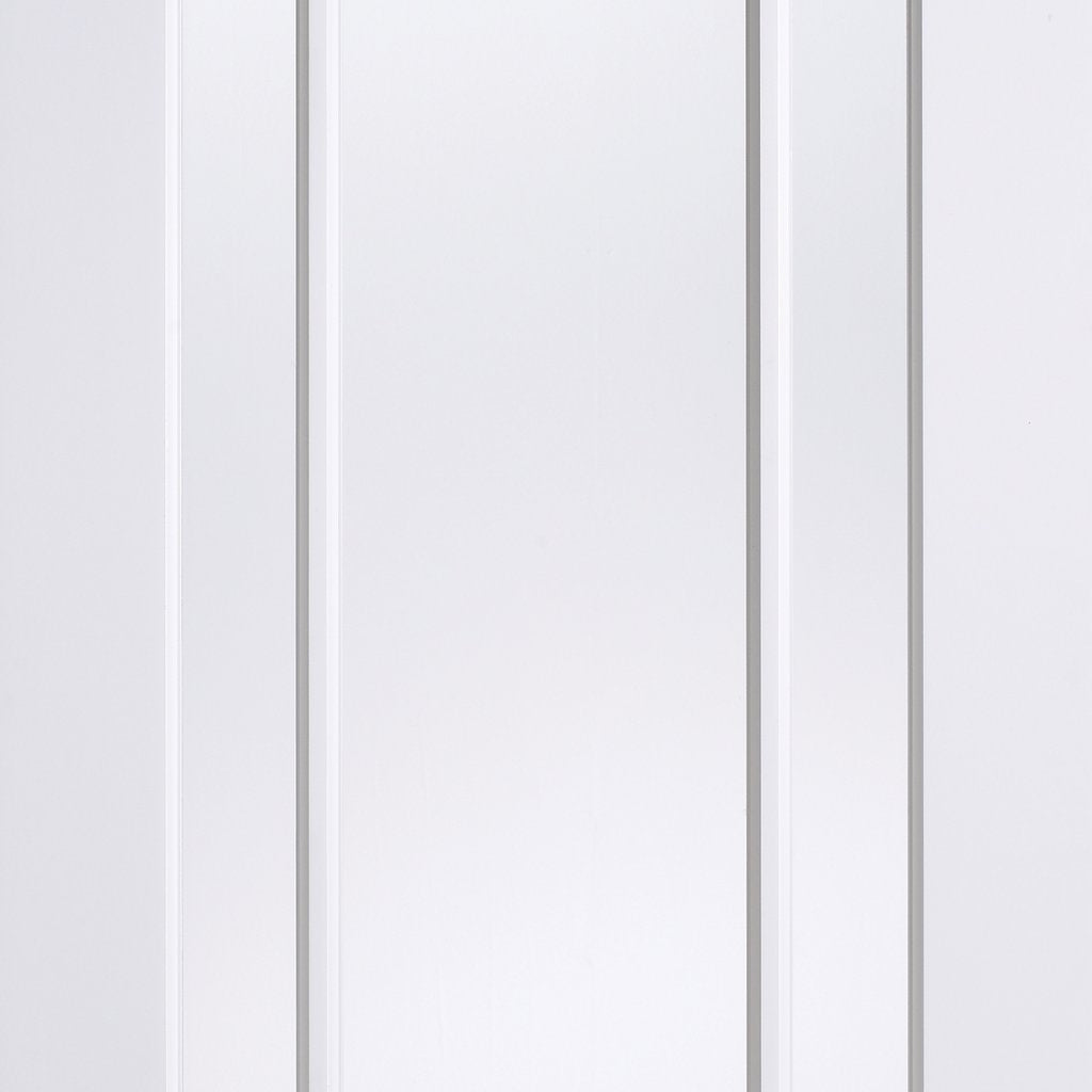 Lincoln 3 Pane Door - Clear Glass - White Primed