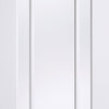 Lincoln 3 Pane Door - Clear Glass - White Primed