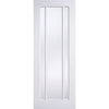 Lincoln 3 Pane Door - Clear Glass - White Primed