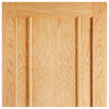 LPD Joinery Lincoln 3 Panel Oak Fire Door Pair - 30 Minute Fire Rated