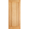 Lincoln 3 Panel Oak Evokit Pocket Fire Door Detail - 30 Minute Fire Rated