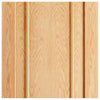 Single Sliding Door & Track - Lincoln 3 Panel Oak Door - Unfinished