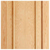 Double Sliding Door & Track - Lincoln 3 Panel Oak Doors - Unfinished