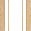 lincoln 3l oak door clear safety glass panes 