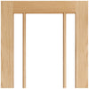 lincoln 3l oak door clear safety glass panes 