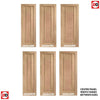 Internal Door and Frame Kit - Lincoln Oak 3 Panel Internal Door