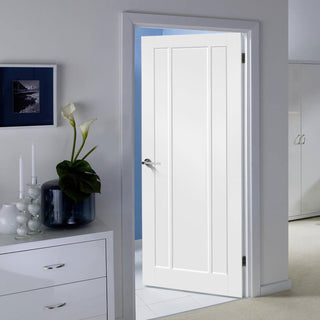 Image: Lincoln 3 Panel Door - White Primed