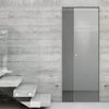 Linton 8mm Clear Glass - Obscure Printed Design - Single Absolute Pocket Door