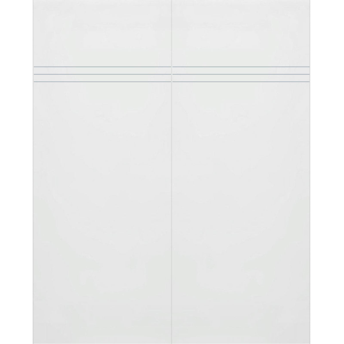 Double Glass Sliding Door - Linton 8mm Obscure Glass - Clear Printed Design - Planeo 60 Pro Kit