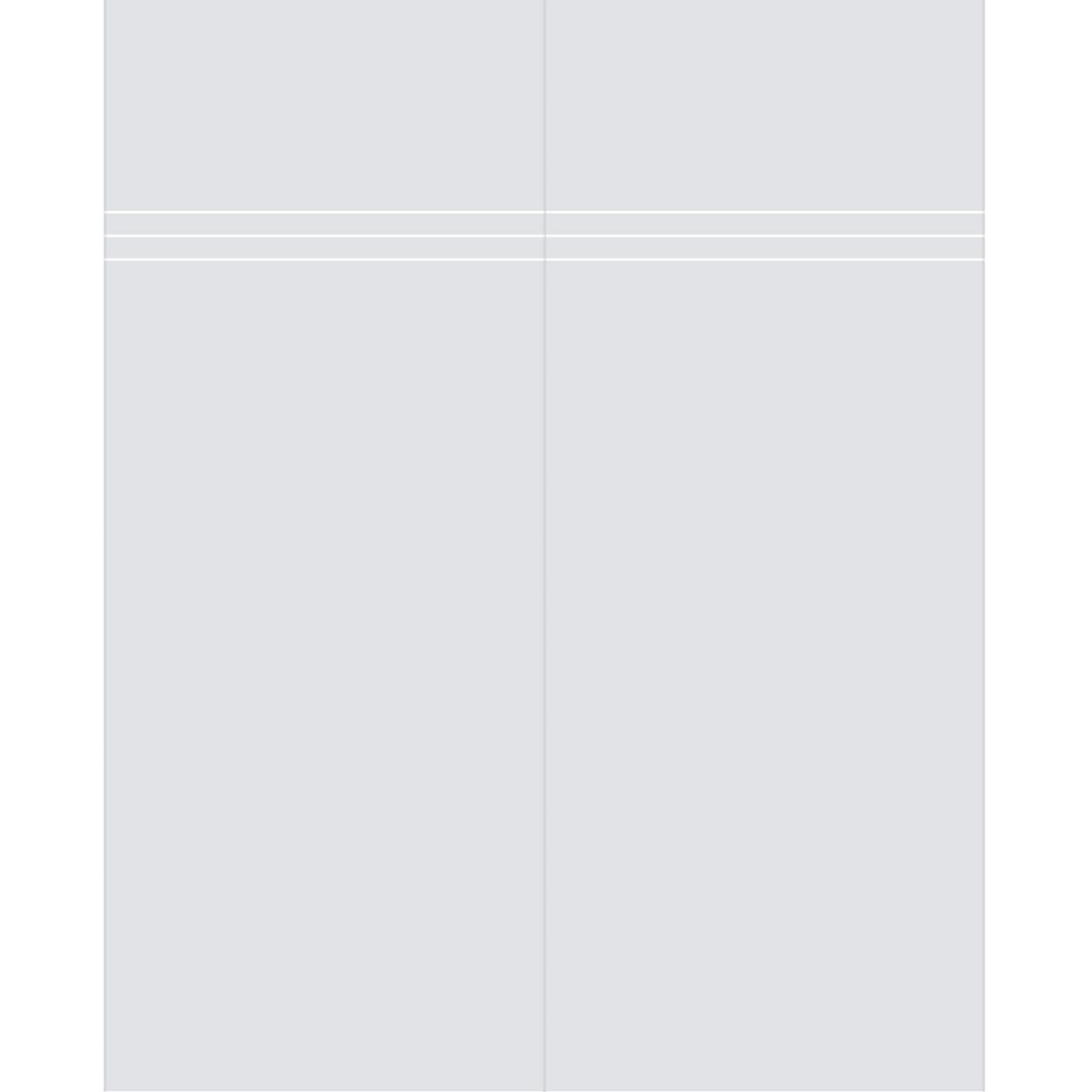 Double Glass Sliding Door - Linton 8mm Clear Glass - Obscure Printed Design - Planeo 60 Pro Kit