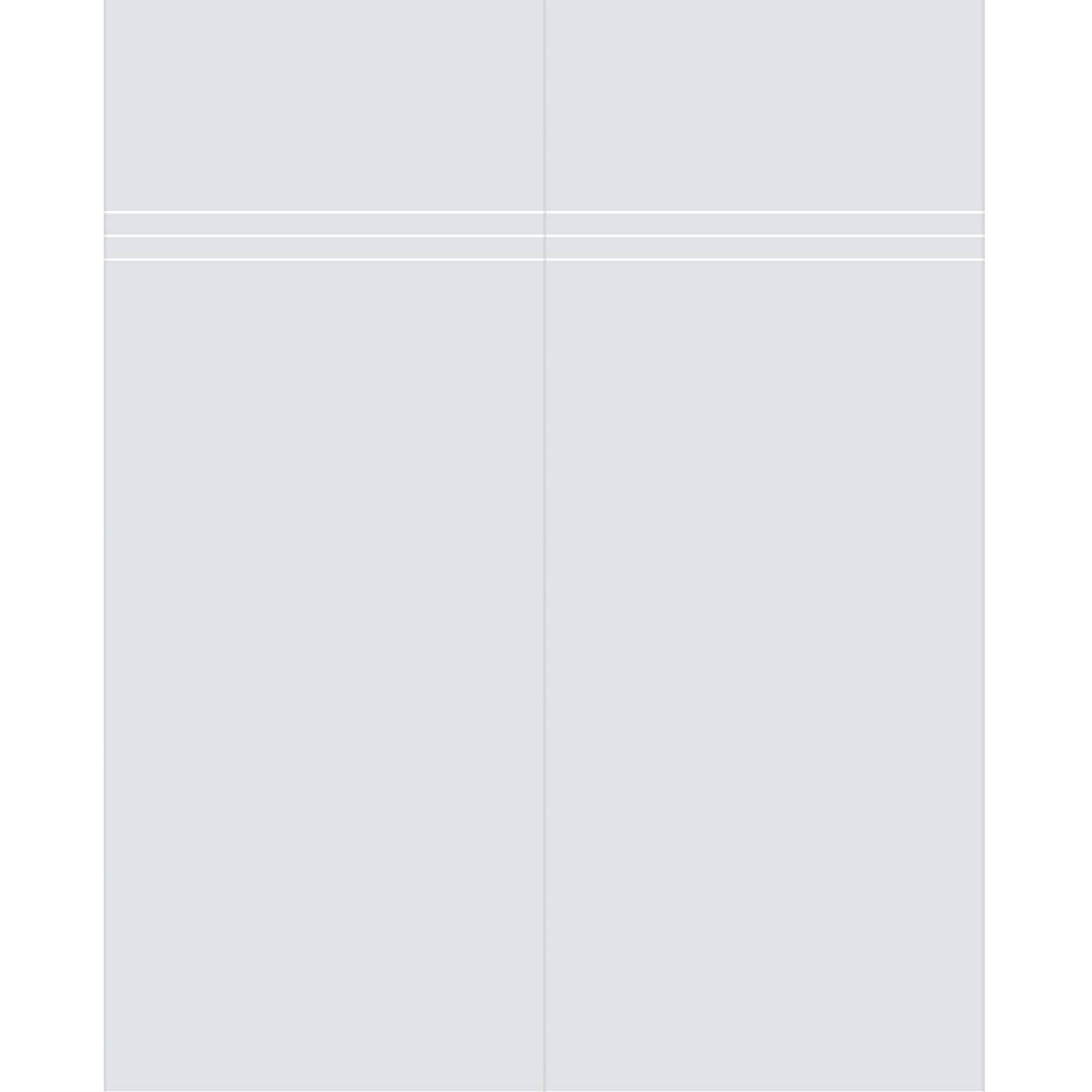 Double Glass Sliding Door - Linton 8mm Clear Glass - Obscure Printed Design - Planeo 60 Pro Kit