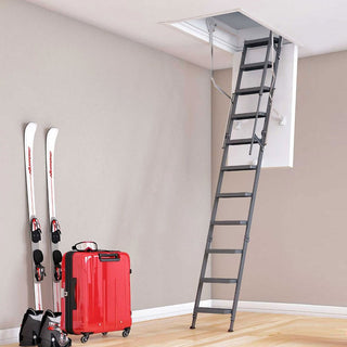 Image: Dolle Steel Loft Ladder - ClickFix 76 Thermo Comfort Steel - Insulated Door, Max Ceiling Height 2640mm