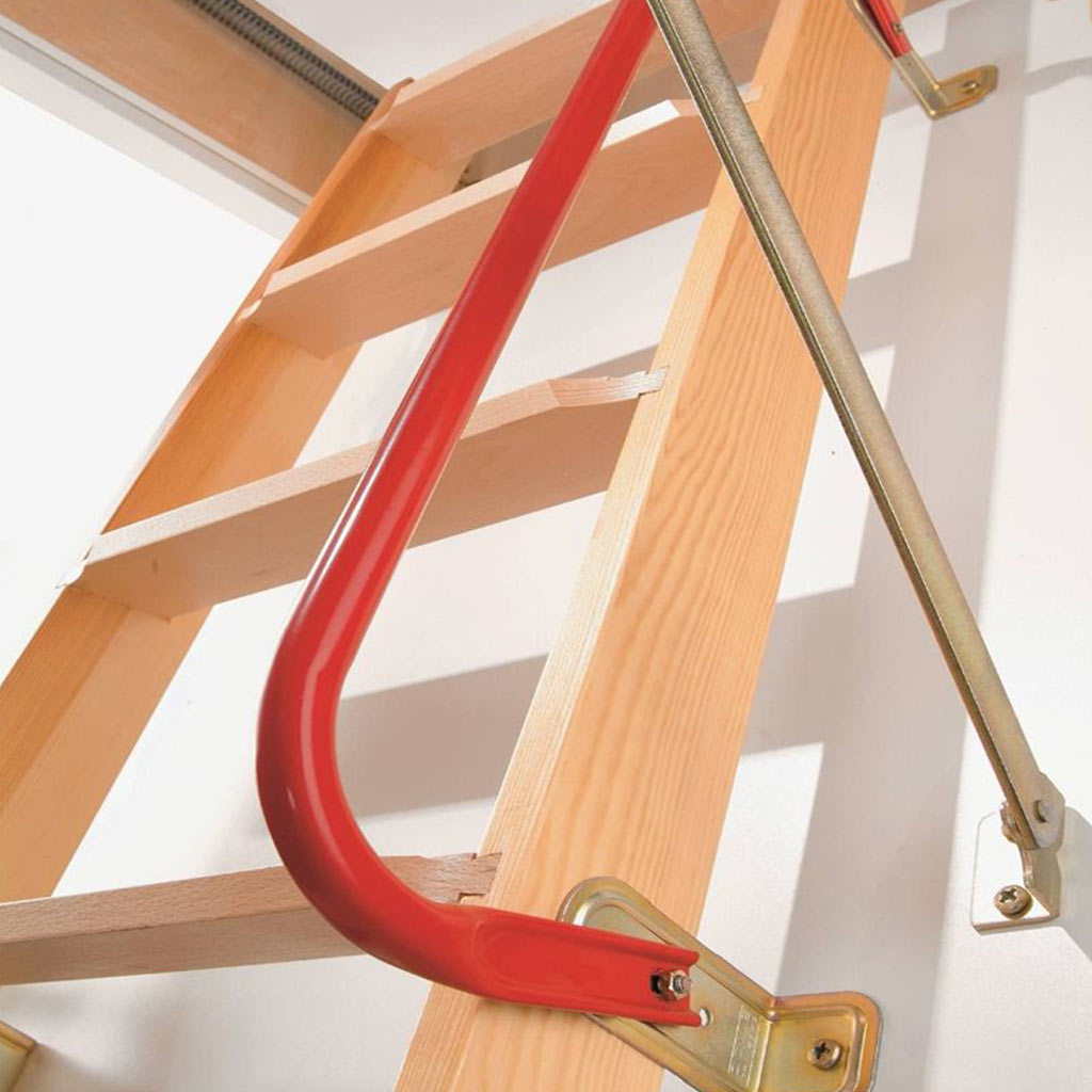 Dolle Loft Red Handrail - For Clickfix 3-Section Ladder