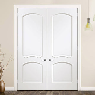 Image: Louis White Door Pair - Prefinished