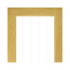 Ely 1L Top Pane Oak Door - Clear Etched Glass - Unfinished from Deanta UK